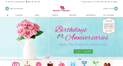 Desktop Screenshot of floristsinindia.com